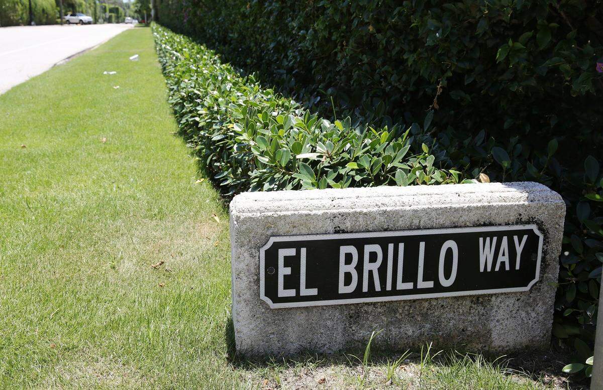 Jeffrey Epstein’s waterfront mansion on El Brillo Way off A1A in the Town of Palm Beach, Florida.